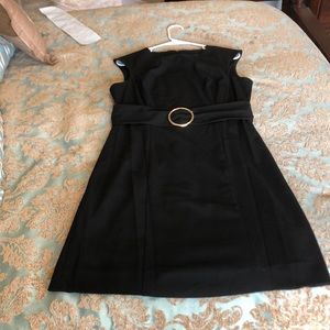Ivanka trump black dress with belt detail size 8